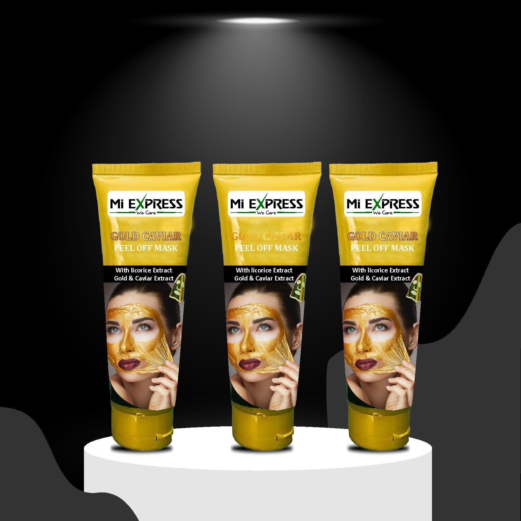 Gold Peel off Mask 3 Pieces